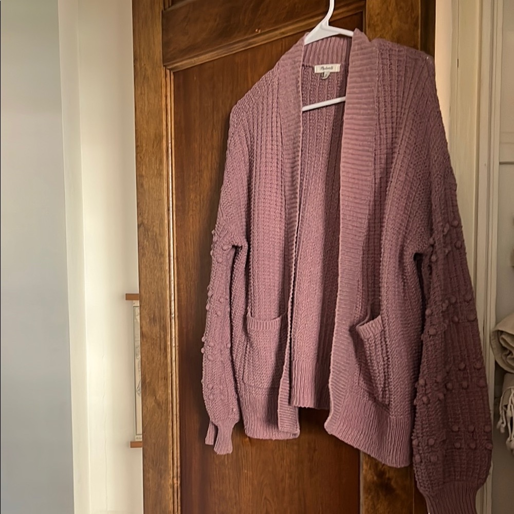 Cozy Mauve Cardigan Sweater